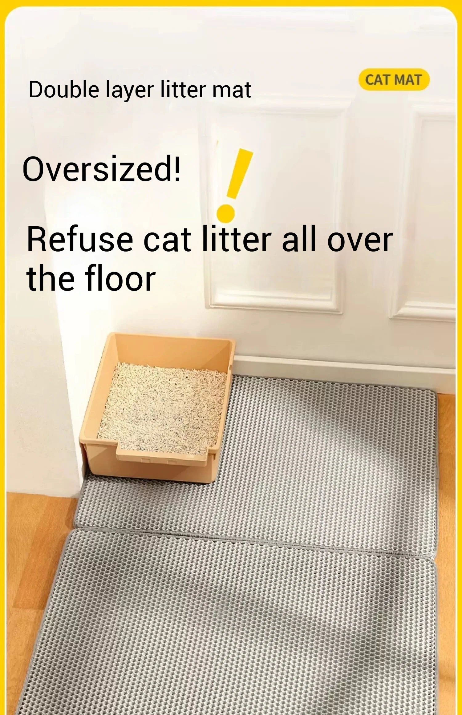 Tapis de Litière Impérméable Double Couche 🐾