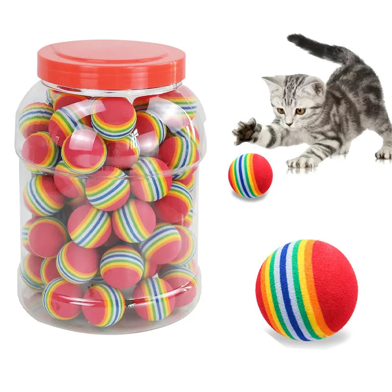 Balles Arc-en-Ciel pour Chat 🐾